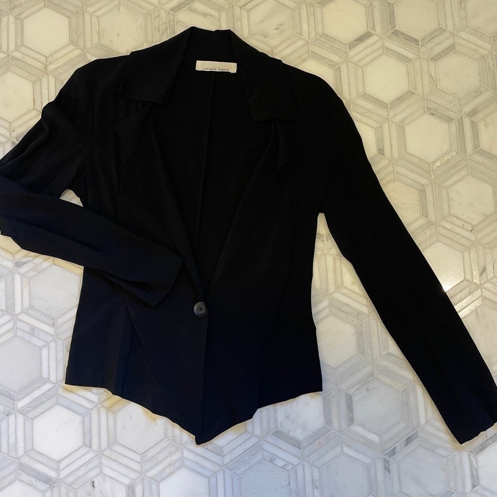 Liviana Conti Single Button Blazer Style Blouse - Picture 2 of 7